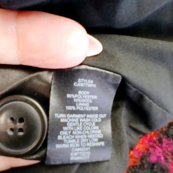 Sanctuary SZ S The Roller Shacket Red Pink Orange Black Plaid - Picture 8 of 8